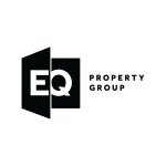 EQ Property Group logo in black with geometric blocks and bold PROPERTY GROUP lettering alongside the EQ monogram.