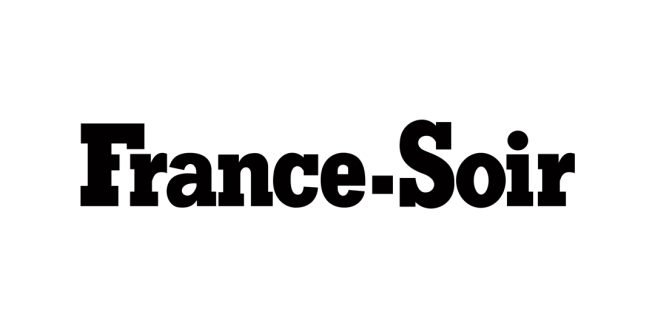 FranceSoir logo in bold black serif-style typography on a clean white background, prominently displaying the brand name FranceSoir with strong, high-contrast lettering.